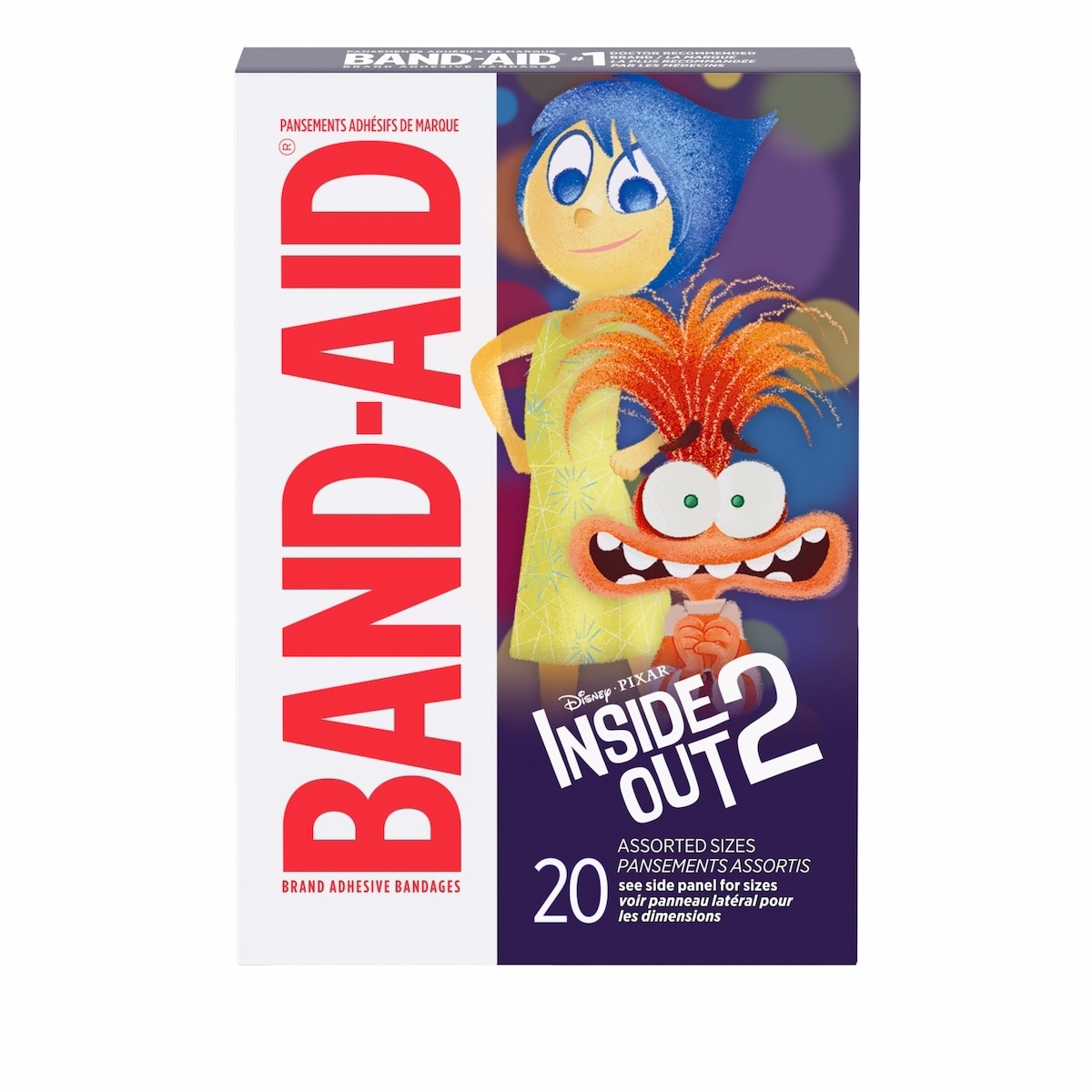 Inside Out 2 Adhesive Bandages, Assorted Sizes