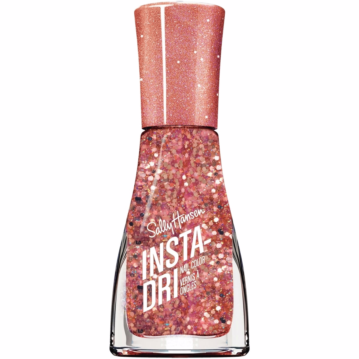 Insta-Dri® Nail Polish, 3-in-1 formula with built-in base and top coat. 1 Stroke, 1 Coat . Done. Dries in 60 seconds