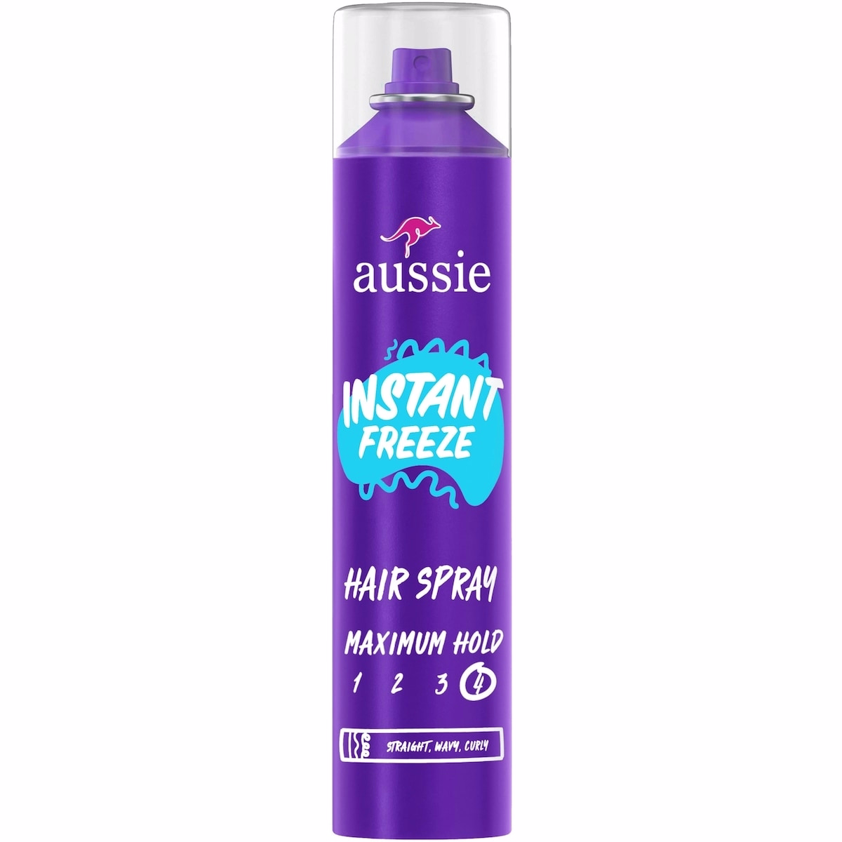 Instant Freeze Hair Spray for Curly Hair, Straight Hair, and Wavy Hair