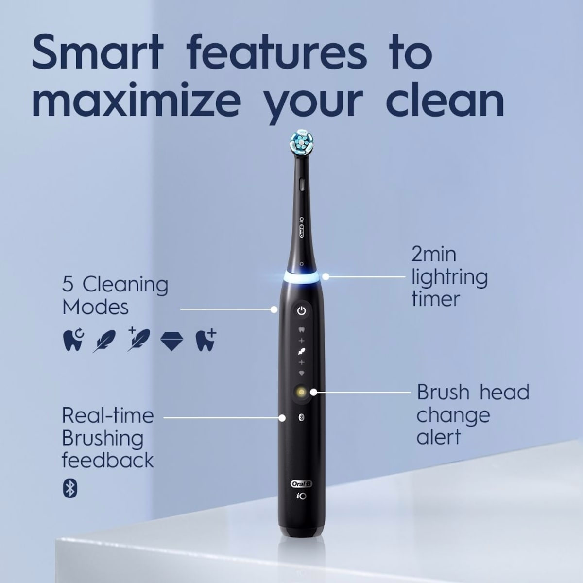 iO Series 5 Electric Toothbrush with (1) Brush Head, Rechargeable, Black iO Series 5 Electric Toothbrush with (1) Brush Head, Rechargeable, Black