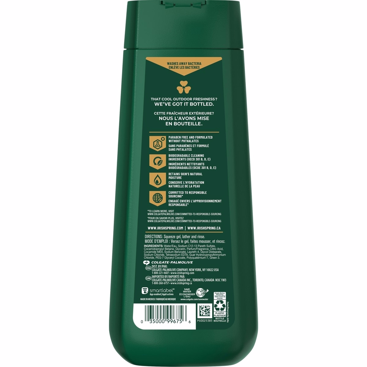 Irish Spring 5-in-1 Body Wash for Men, 591 mL