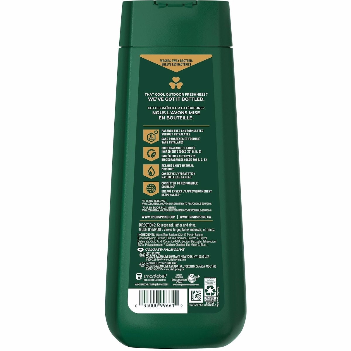 Irish Spring Moisture Blast Body Wash for Men, 591 mL