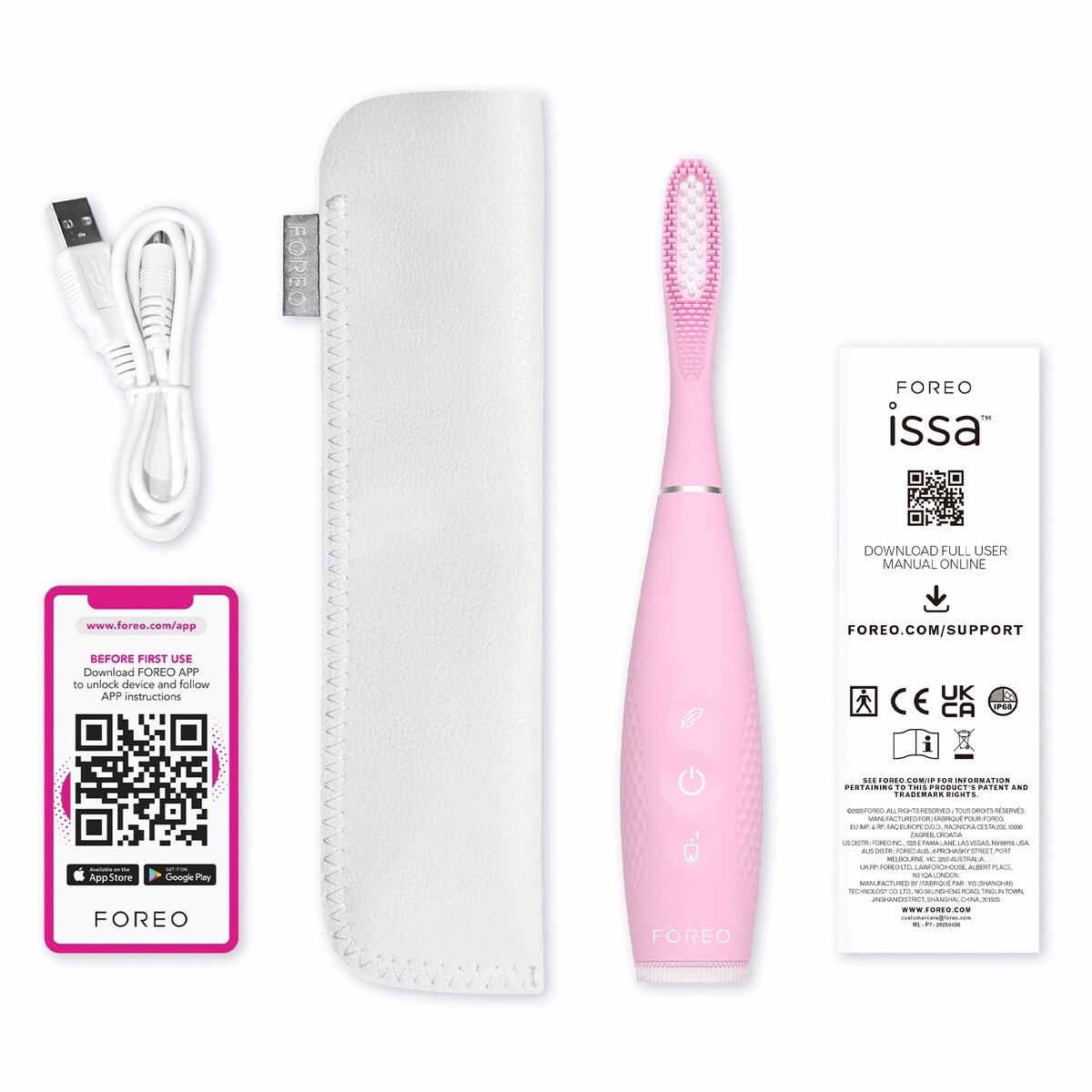 ISSA™ 4 Pearl Hybrid Sonic Toothbrush in Pink