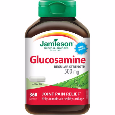 Jamieson Glucosamine Regular Strength 500 Mg 360.0 Count