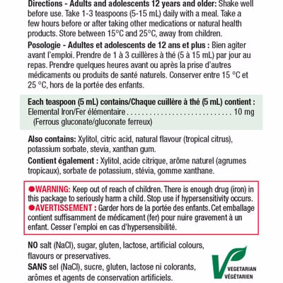 Jamieson Liquid Iron Tropical Citrus