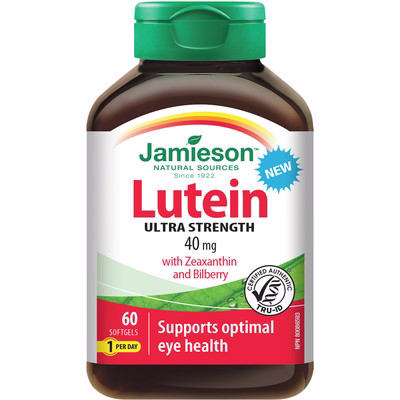 Jamieson Lutein 40mg With Zeaxanthin & Bilberry Jamieson Lutein 40mg With Zeaxanthin & Bilberry