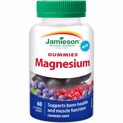 Jamieson Magnesium Gummies - Cranberry Grape