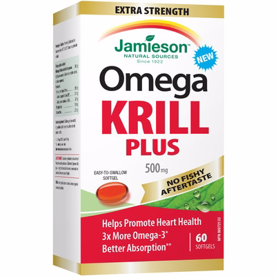 Jamieson Omega Krill Plus 500mg 60.0 Count Jamieson Omega Krill Plus 500mg 60.0 Count