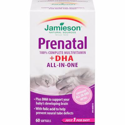 Jamieson Prenatal + Dha All In One - 60 Softgels