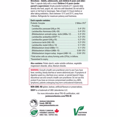 Jamieson Super Strain Acidophilus Jamieson Super Strain Acidophilus