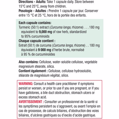 Jamieson Ultra Strength Curcumin Turmeric 30.0 Count