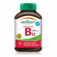 Jamieson Vitamin B12 5000 mcg Methylcobalamin Timed Release, 45 units