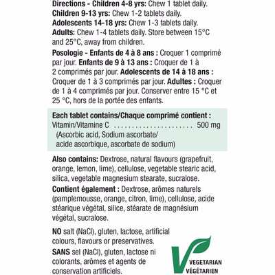 Jamieson Vitamin C Chewable - Citrus Juice
