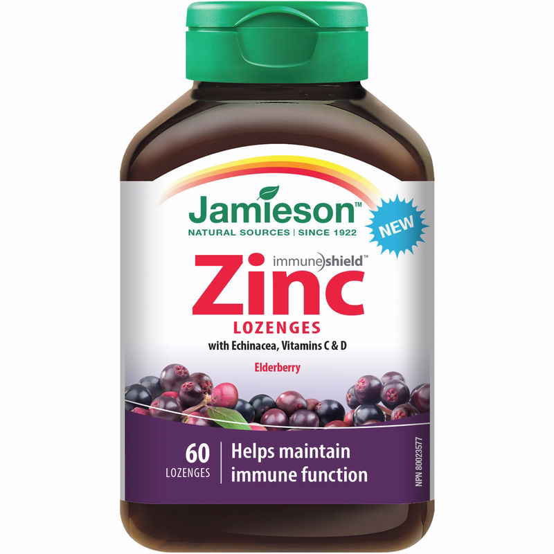 Jamieson Zinc Lozenge Elderberry 60 EA