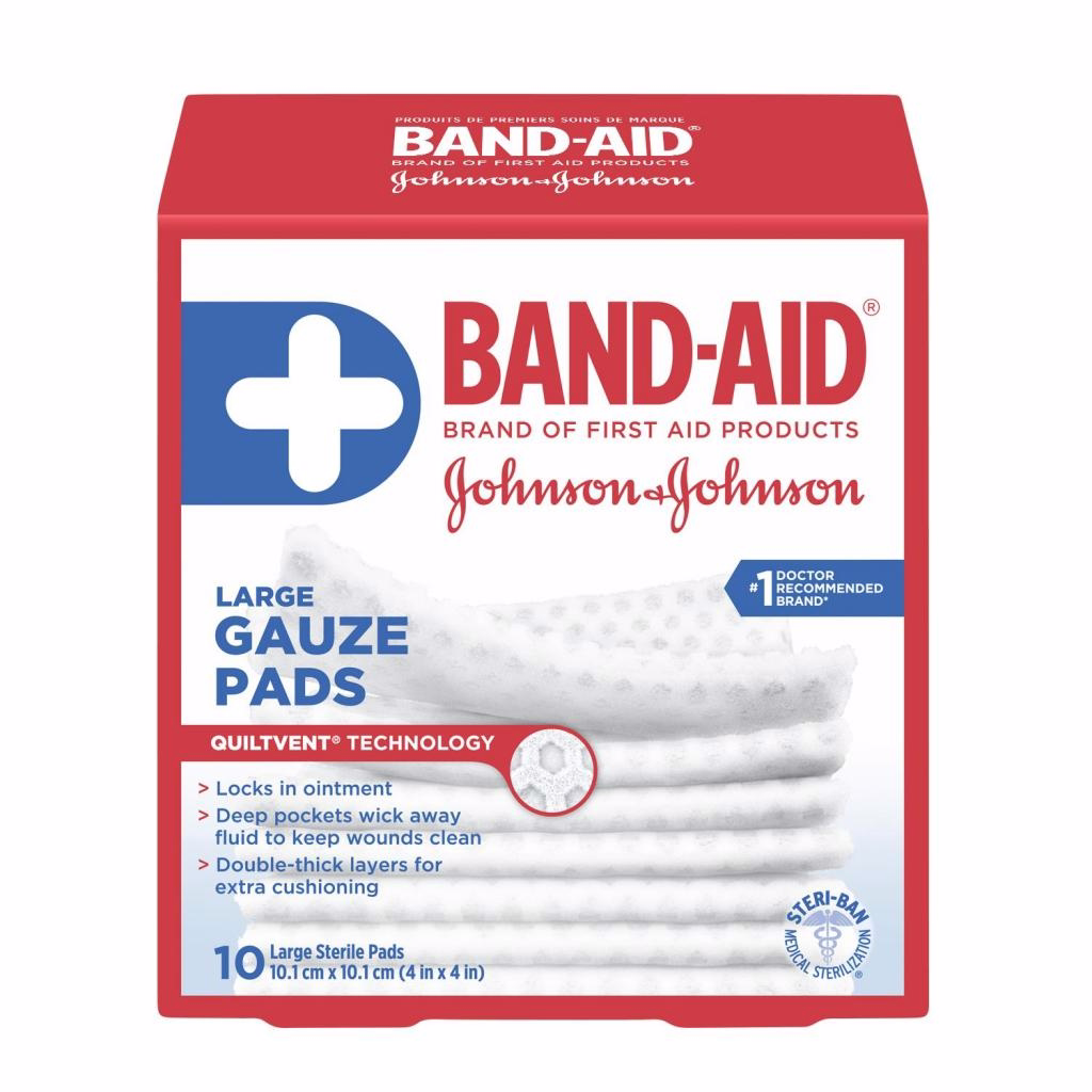 J&j Band-aid Gauze Pads Lg