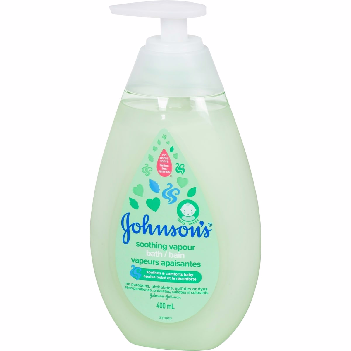 Johnson's Baby Vapor Bath, Soothing Baby Wash with Eucalyptus 400mL