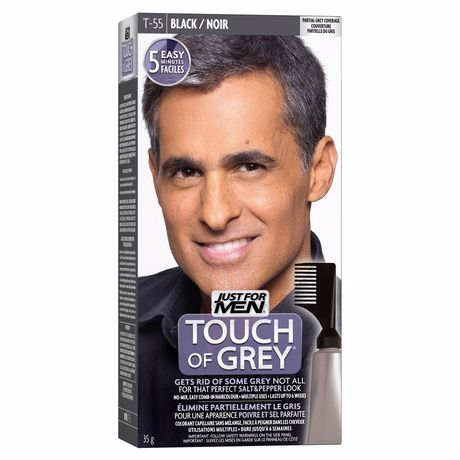 Just For Men Just For Men Touch Of Gray, Hair Coloring With Comb Applicator, Great For A Salt And Pepper Look - Black, T-55 1.0 Bx