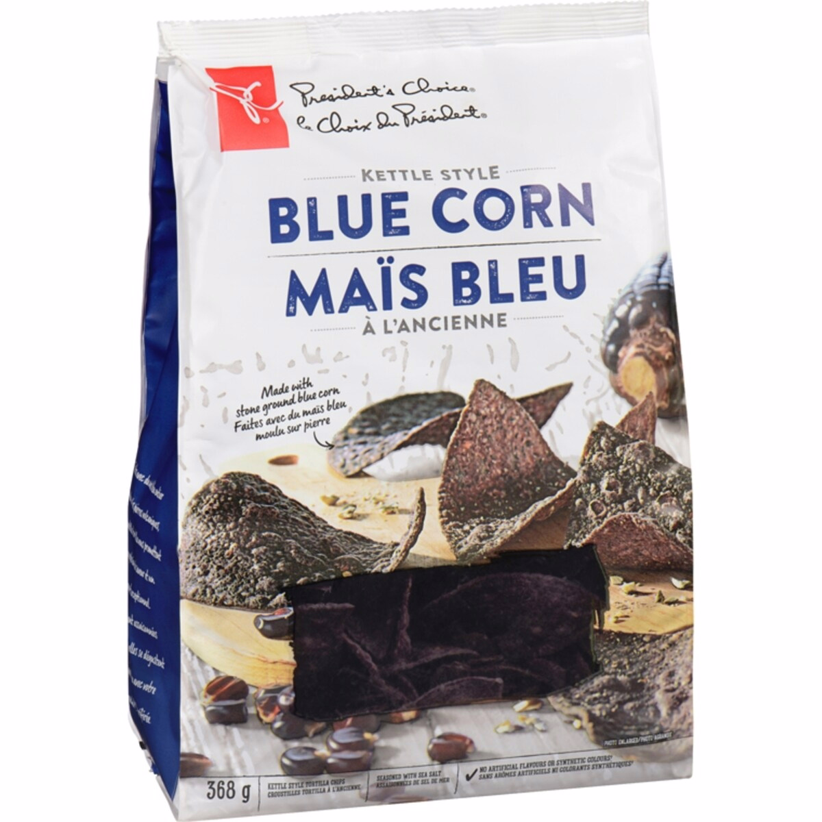 鍋式風味藍玉米玉米片，海鹽調味