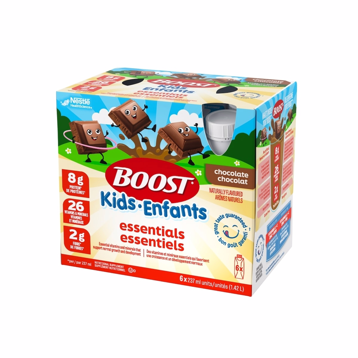 Chocolat Boost Kids Essentials, Pour enfants 4-12 Chocolat Boost Kids Essentials, Pour enfants 4-12