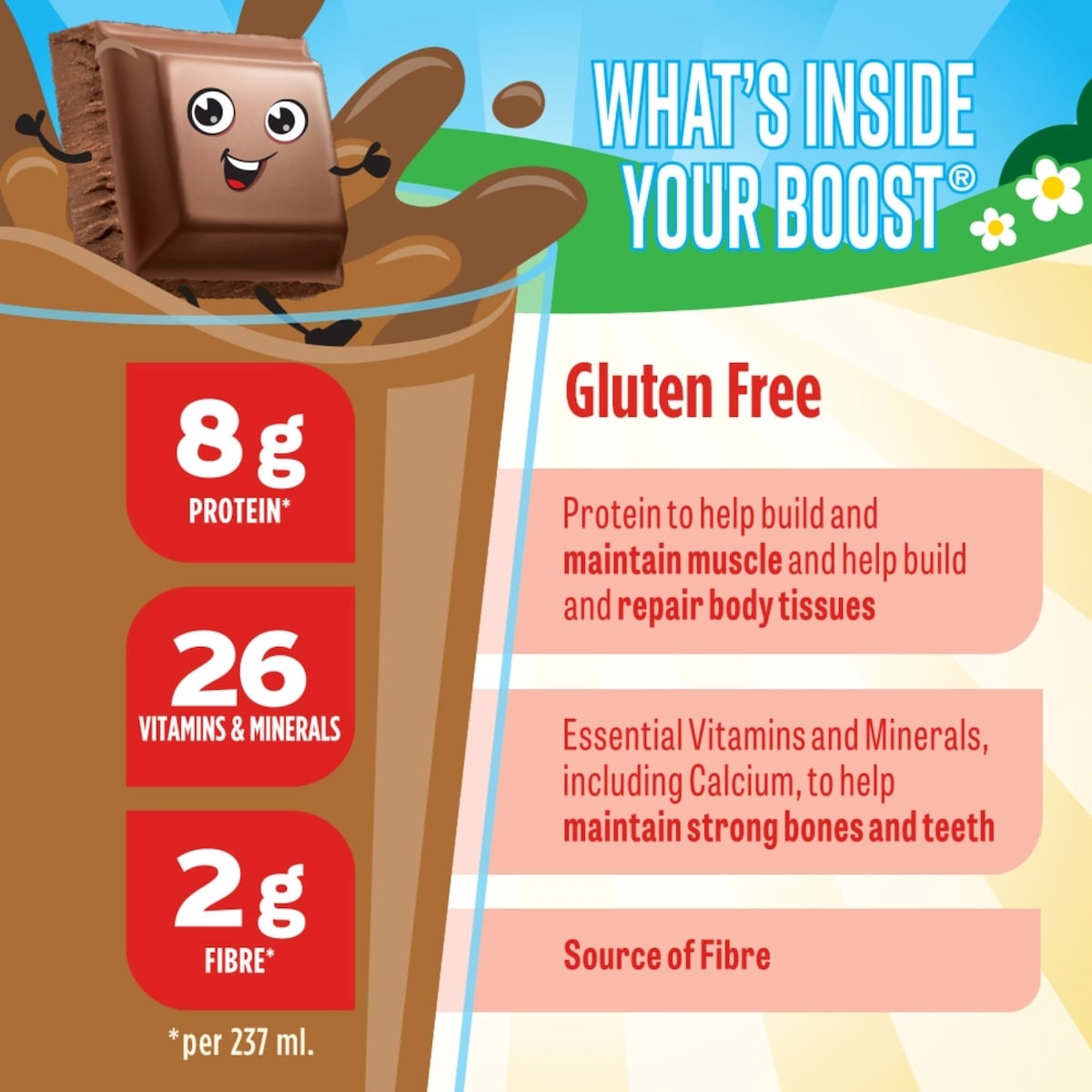 Chocolat Boost Kids Essentials, Pour enfants 4-12 Chocolat Boost Kids Essentials, Pour enfants 4-12