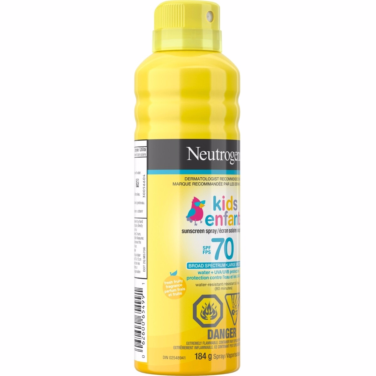Kids Sunscreen Spray, water resistant, SPF 70