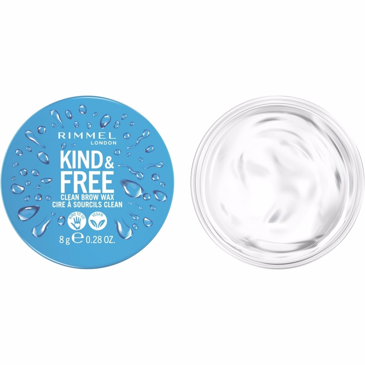 Cire à sourcils Kind & Free, facile à appliquer, tenue longue durée, sans pellicules, sans résidu, sourcils relevés