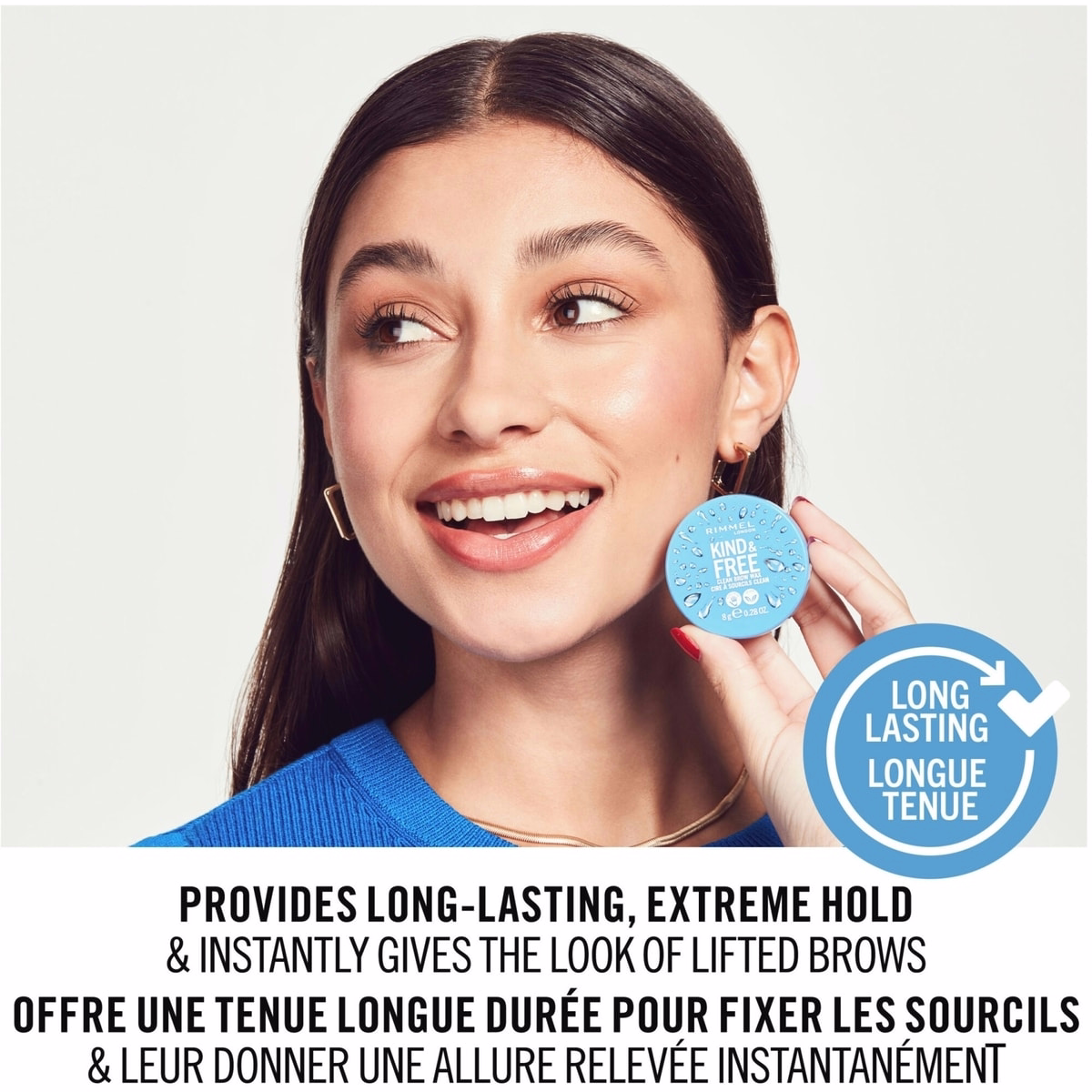 Kind & Free 眉蠟,易於使用,長效定型,無脫屑,無殘留,上揚眉型 Kind & Free 眉蠟,易於使用,長效定型,無脫屑,無殘留,上揚眉型