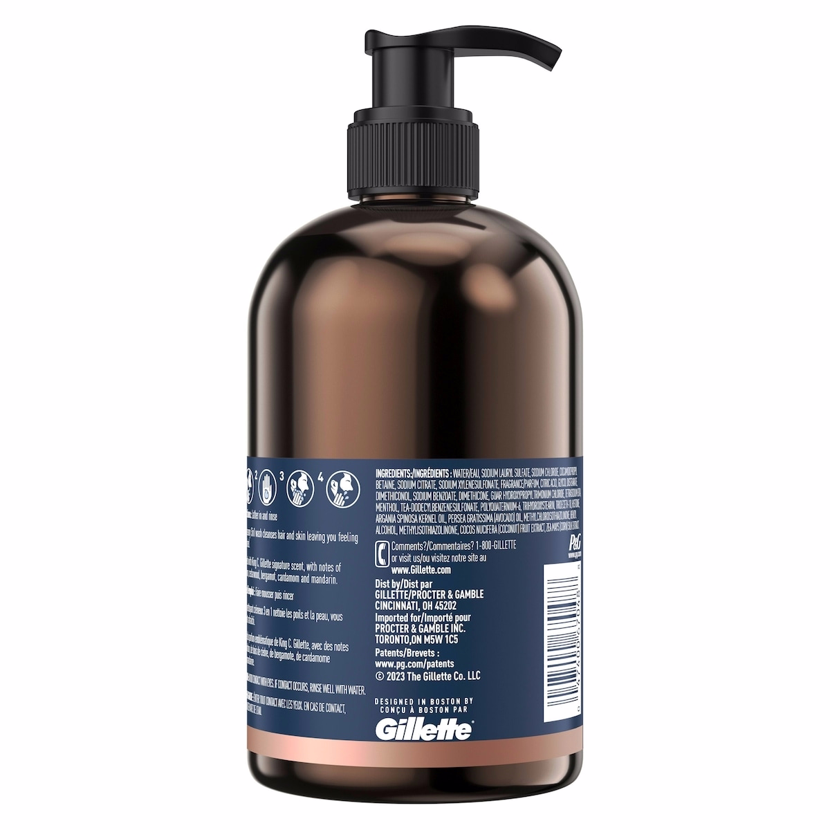 King C. Gillette 3in1 Beard, Face & Hair Wash with King C. Gillette Signature Scent, 11.8oz King C. Gillette 3in1 Beard, Face & Hair Wash with King C. Gillette Signature Scent, 11.8oz