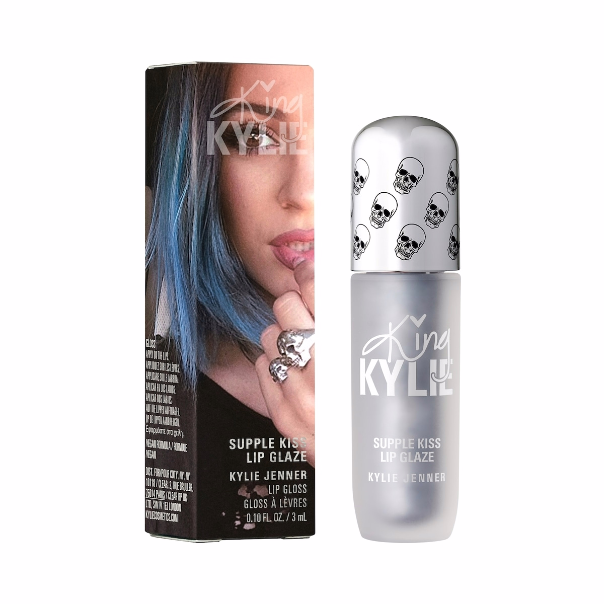 King Kylie Collection Supple Kiss Lip Glaze - She's Back - Sheer Chrome