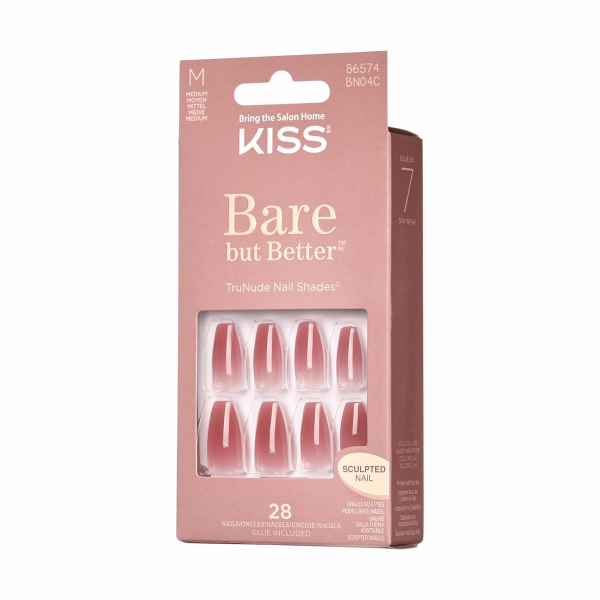 Kiss Bare But Better Nails Nude Nude