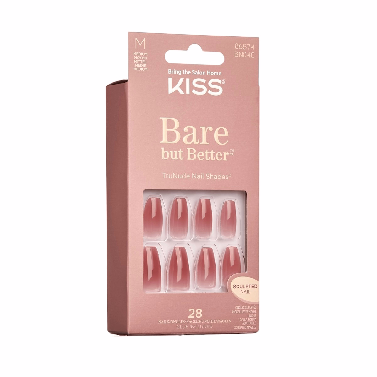 Kiss Bare But Better Nails Nude Nude Kiss Bare But Better Nails Nude Nude