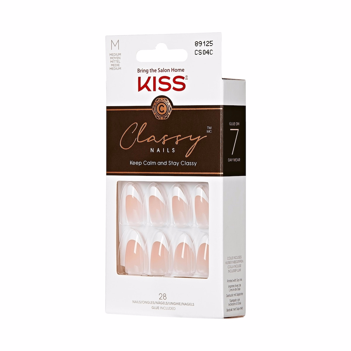 Kiss Classy Ready-To-Wear Fake Nails, 28 Count – ‘Dashing’