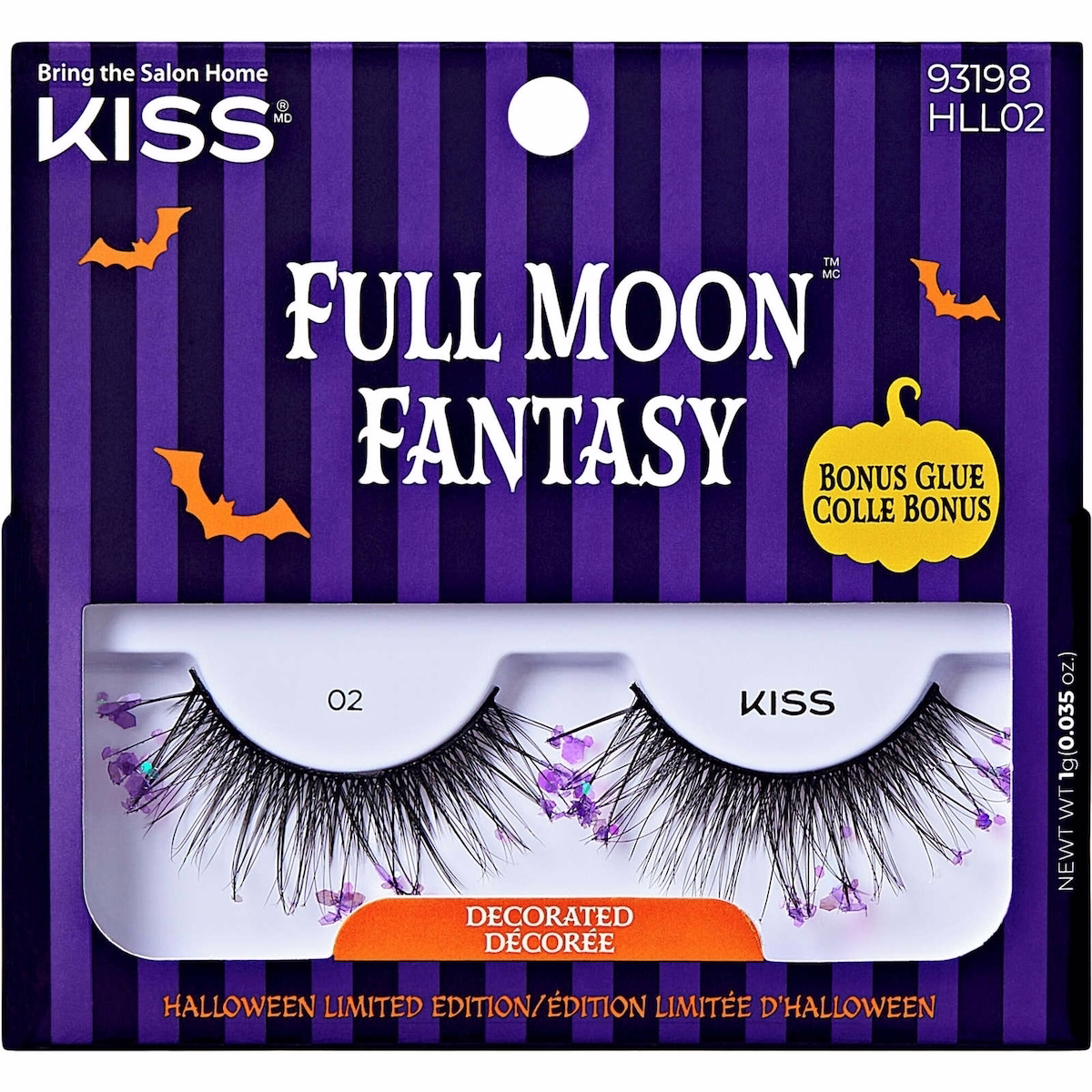 KISS Halloween 'Full Moon Fantasy' False Eyelashes, Style 02 - Decorated