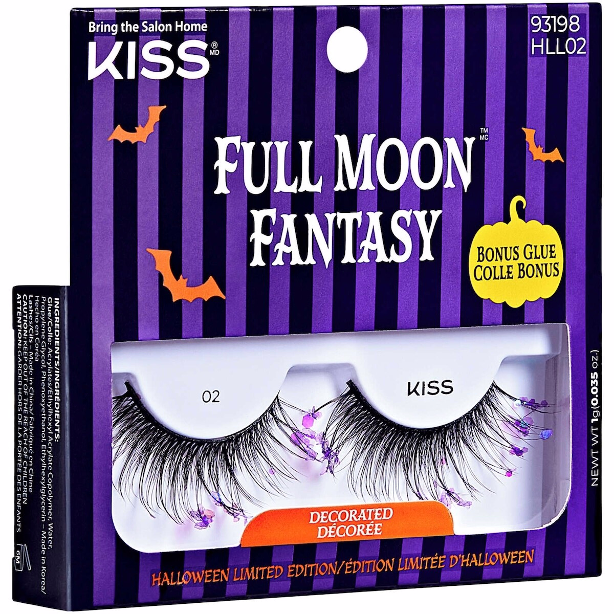KISS Halloween 'Full Moon Fantasy' False Eyelashes, Style 02 - Decorated