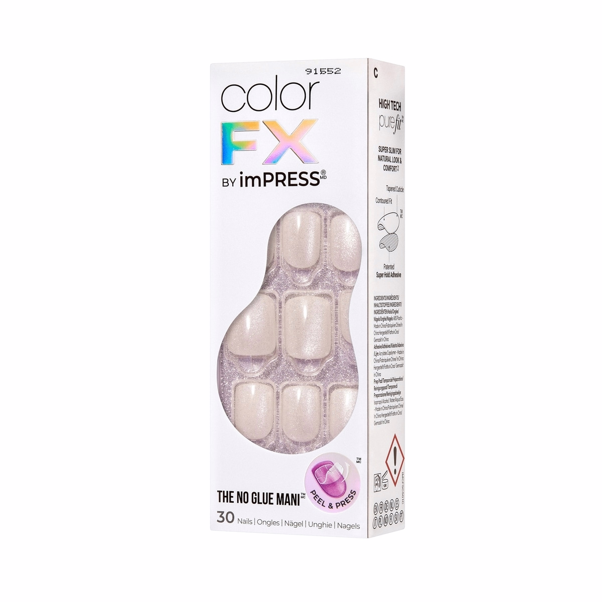 Kiss Impress Color Fx Nails - Rebel, Short Square, 30 Count. Kiss Impress Color Fx Nails - Rebel, Short Square, 30 Count.