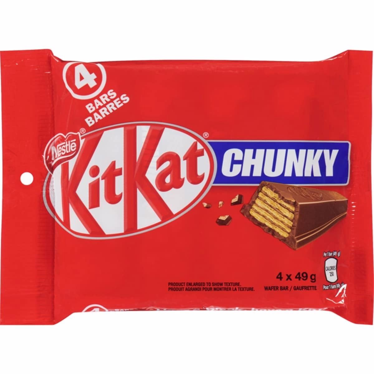 KitKat Chunky Barres de wafer au chocolat au lait Multipack