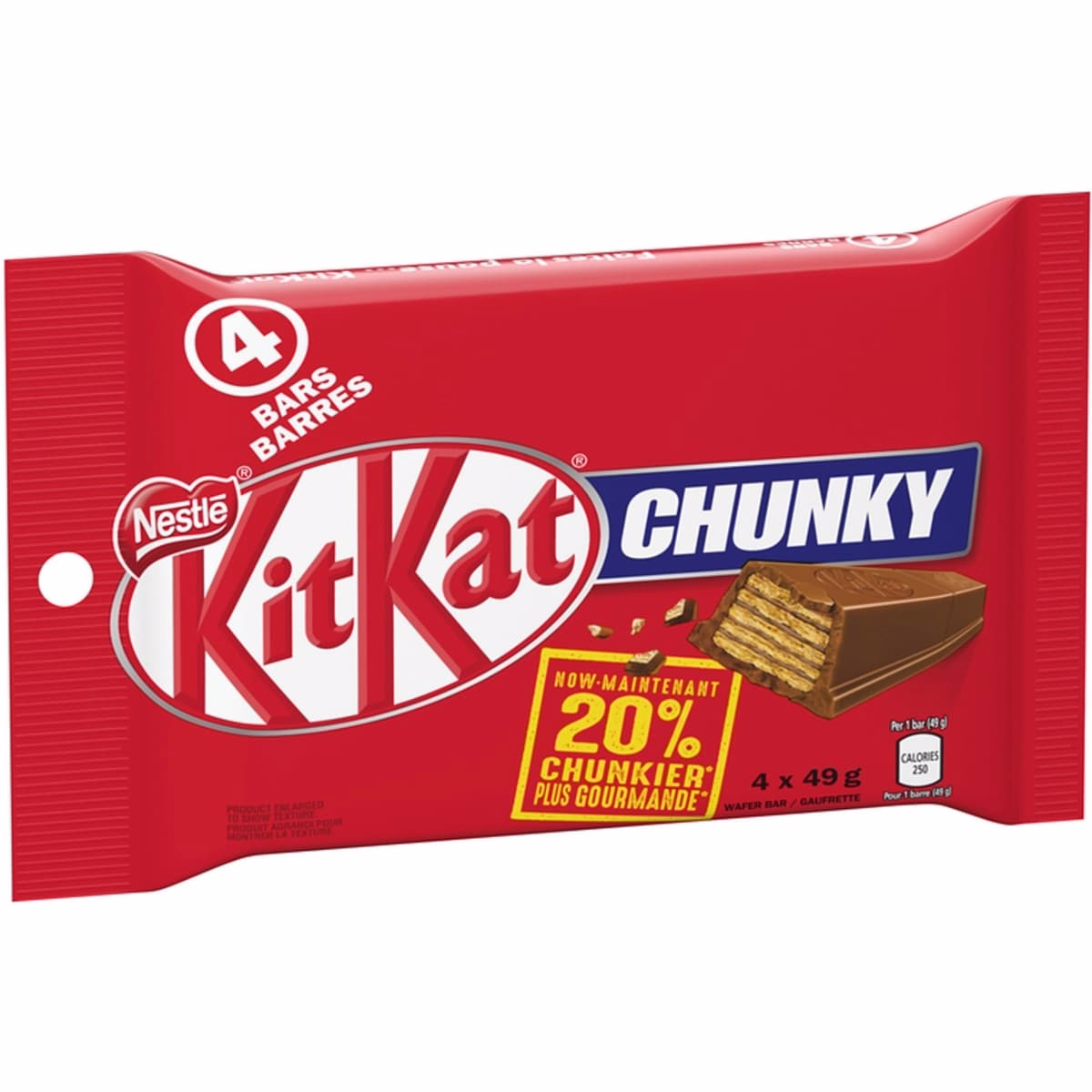 KitKat Chunky Barres de wafer au chocolat au lait Multipack
