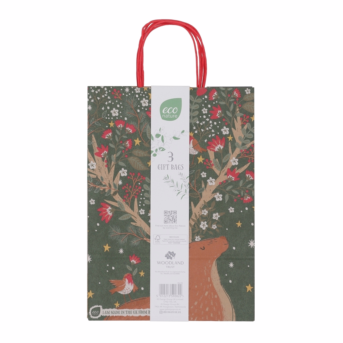 KRAFT 3PC LRG BAGS Asst 2