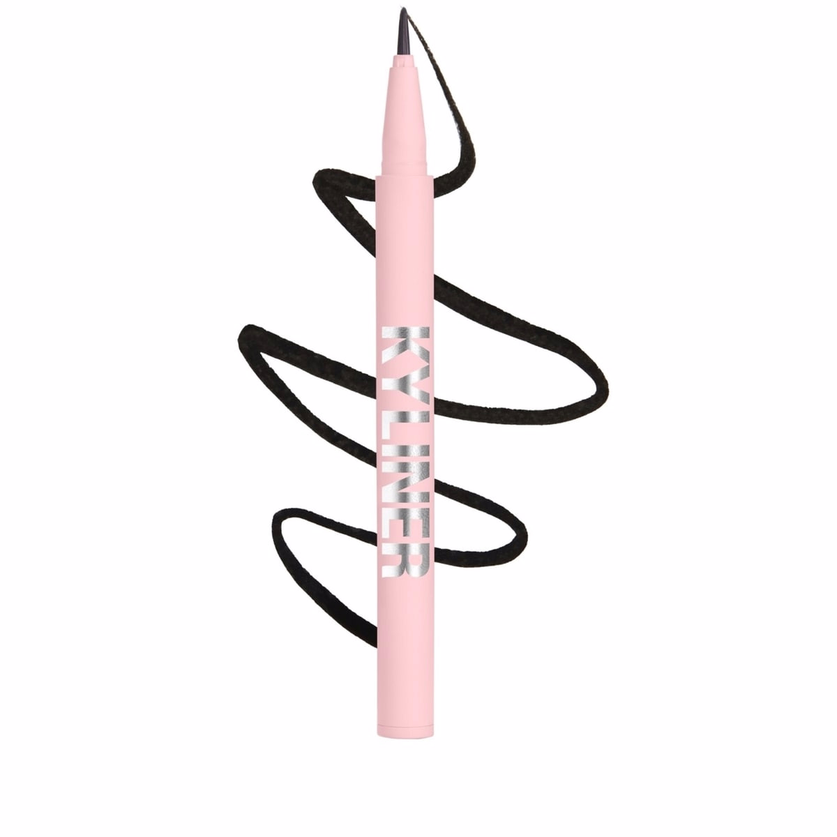 Kyliner ブラシチップ リキッドアイライナー ペン、塗布が簡単、超極細、耐水性、深い黒、軽量、長時間持続