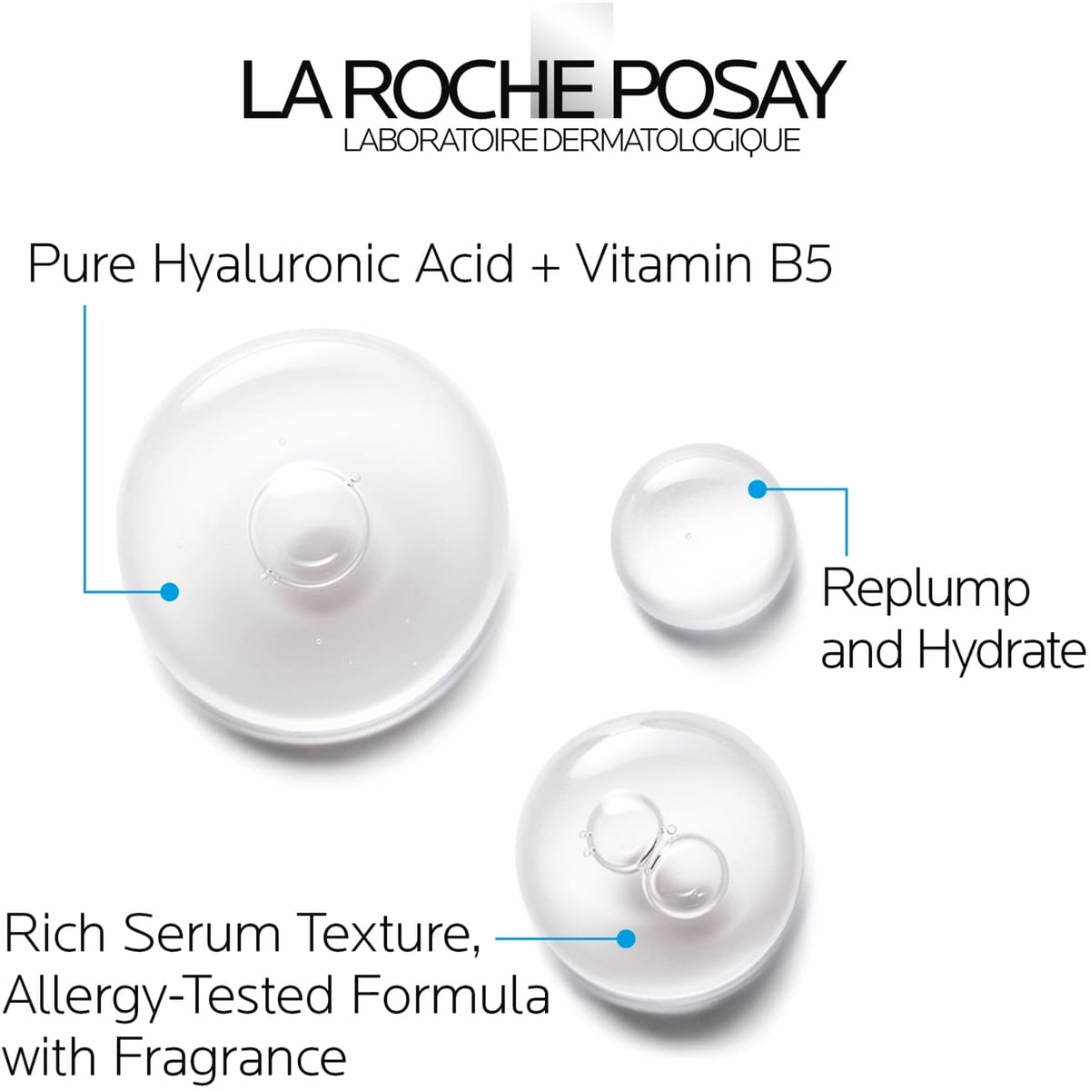 La Roche-Posay Hyalu B5 Pure Hyaluronic Acid Anti-Aging Serum for Face, with Vitamin B5, Suitable for Sensitive Skin, 50ML