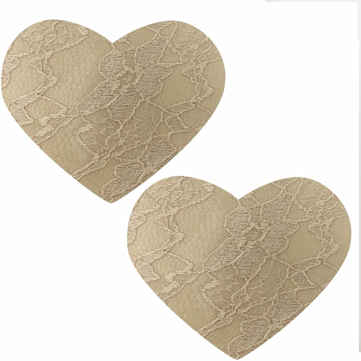 Lace Heart Nipple Covers - One Sizes