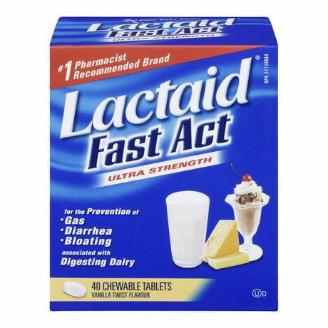 Lactaid Fact Act Chewable Tablets 40.0 Ea