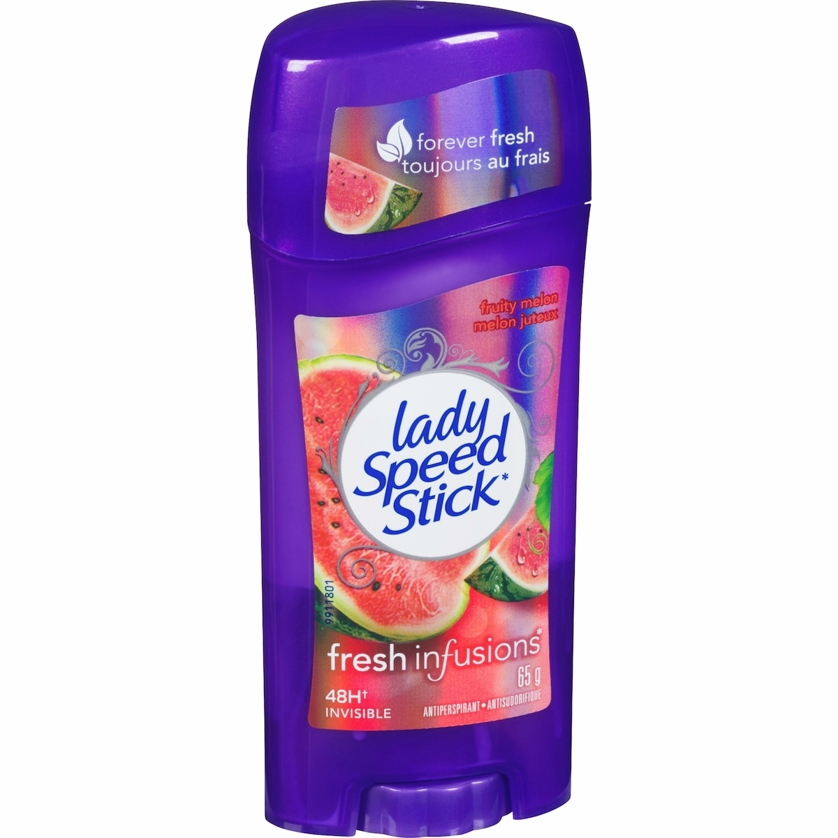 Lady Speed Stick Fresh Infusions Antiperspirant Deodorant Invisible Solid, Fruity Melon