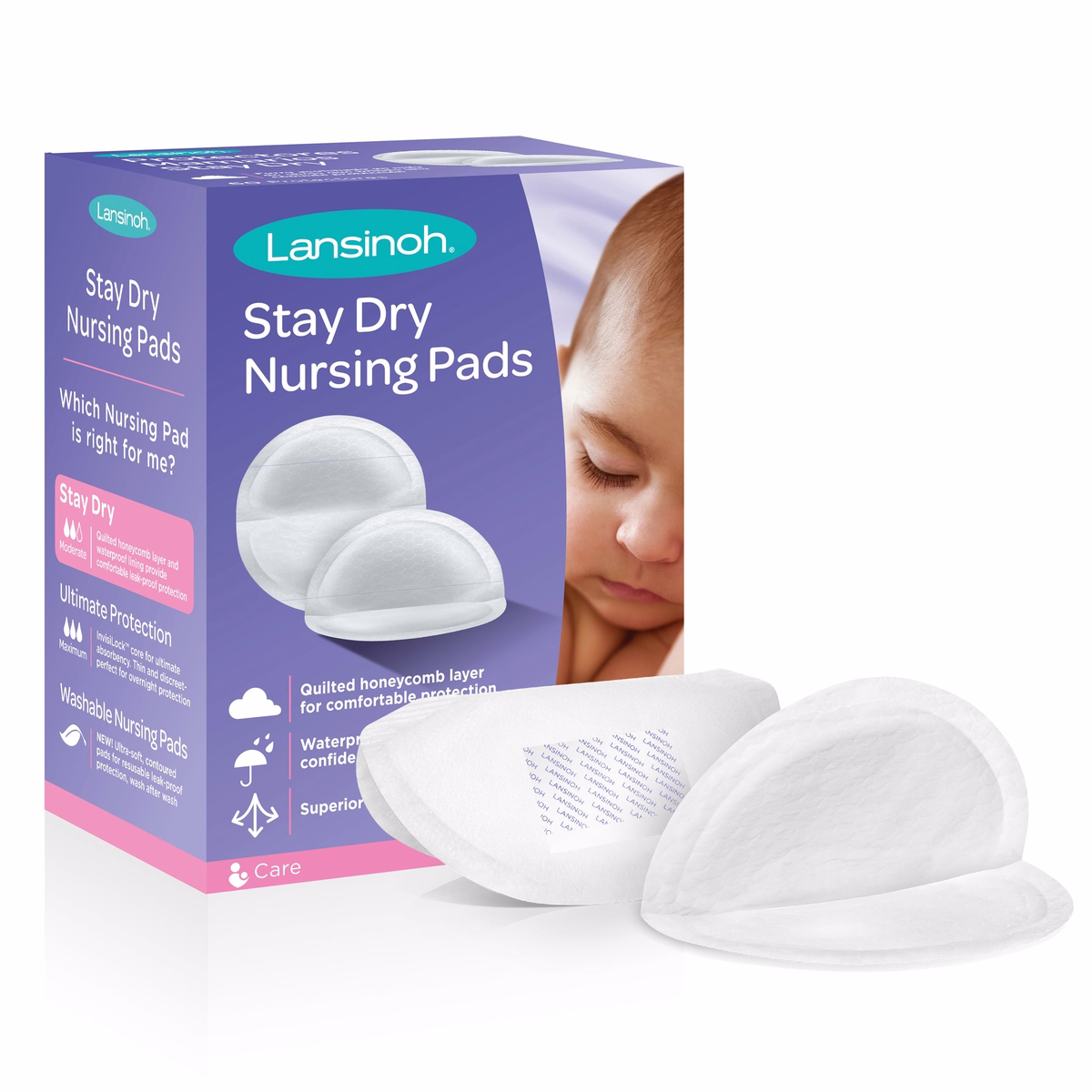 Lansinoh Stay Dry Nursing Pads - 60.0 Ea