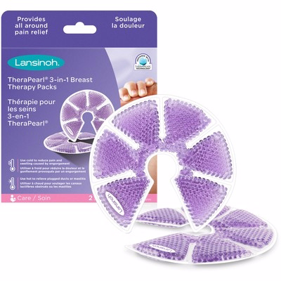 Lansinoh Therapearl 3-in-1 Breast Therapy Gel Packs 1.0 Ea