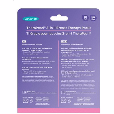 Lansinoh Therapearl 3-in-1 Breast Therapy Gel Packs 1.0 Ea