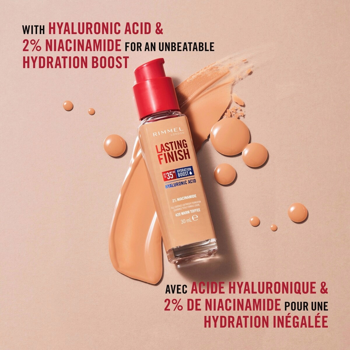 Lasting Finish 35 Hour Foundation, Long-Wearing, Hydrating, Vegan Formula, Full-Coverage Lasting Finish 35 Hour Foundation, Long-Wearing, Hydrating, Vegan Formula, Full-Coverage