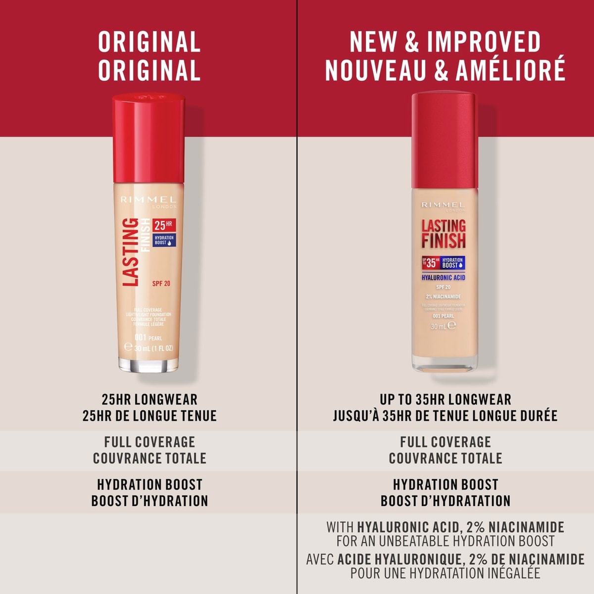 Lasting Finish 35 Hour Foundation, Long-Wearing, Hydrating, Vegan Formula, Full-Coverage Lasting Finish 35 Hour Foundation, Long-Wearing, Hydrating, Vegan Formula, Full-Coverage