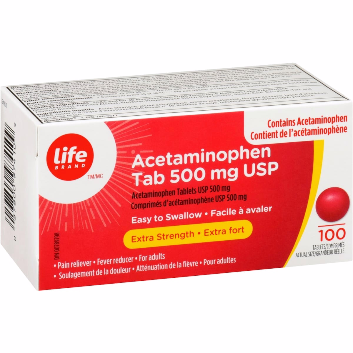 LB Acetaminophen Tab 500 mg USP