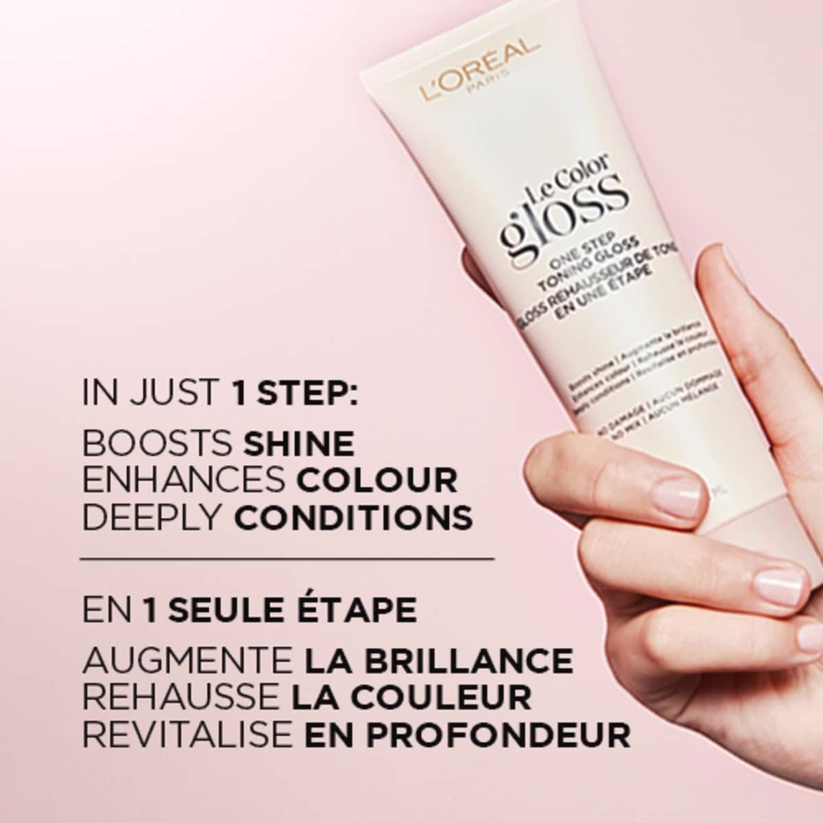 Le Color Gloss, Platinum Pearl Hair Dye, One Step Toning Gloss, For All Hair Types & Textures Le Color Gloss, Platinum Pearl Hair Dye, One Step Toning Gloss, For All Hair Types & Textures